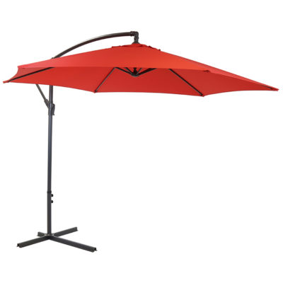 Charles Bentley 3m Parasol - Red Charles Bentley 3m Parasol - Red